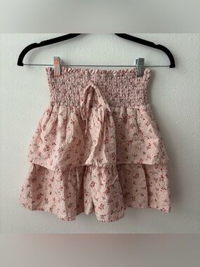 BeBop Blush Pink Floral Skirt